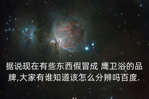 鷹衛(wèi)浴官方網(wǎng),最新衛(wèi)浴品牌排行榜出爐!鷹牌衛(wèi)浴上榜