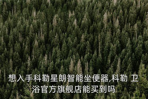 想入手科勒星朗智能坐便器,科勒 衛(wèi)浴官方旗艦店能買到嗎