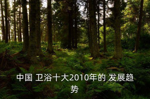中國(guó) 衛(wèi)浴十大2010年的 發(fā)展趨勢(shì)