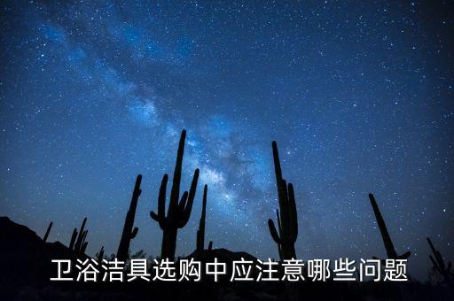  衛(wèi)浴潔具選購(gòu)中應(yīng)注意哪些問題
