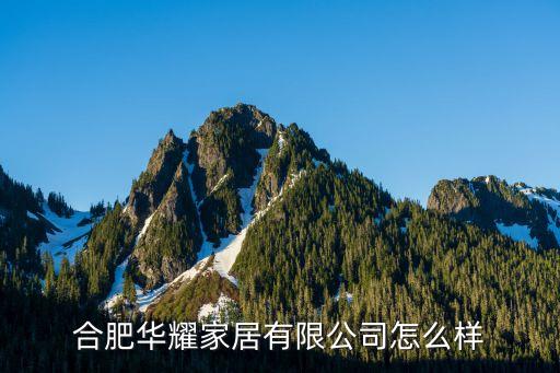 蒙城衛(wèi)浴,合肥華耀家居有限公司2016年2月注冊