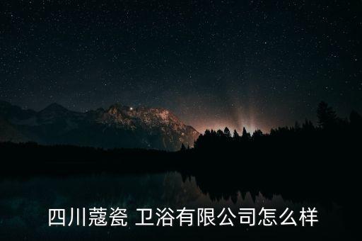  四川蔻瓷 衛(wèi)浴有限公司怎么樣