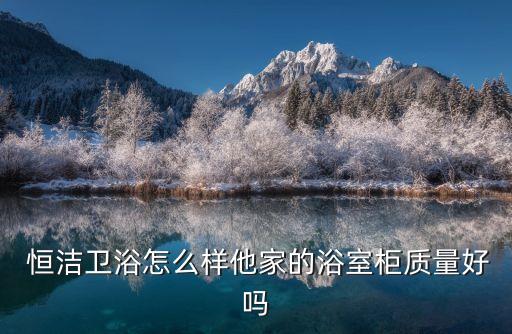  恒潔衛(wèi)浴怎么樣他家的浴室柜質(zhì)量好嗎