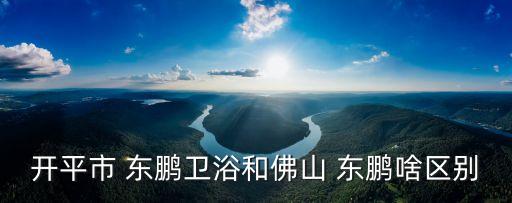 開平市 東鵬衛(wèi)浴和佛山 東鵬啥區(qū)別