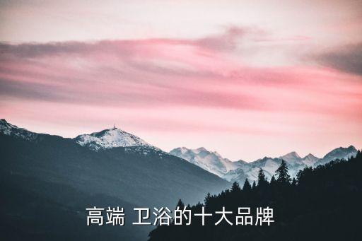 高端 衛(wèi)浴的十大品牌