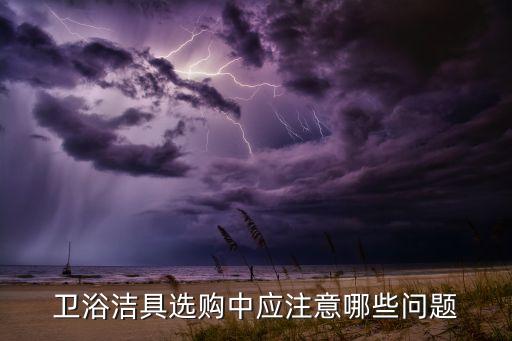 衛(wèi)浴潔具選購(gòu)中應(yīng)注意哪些問題