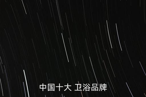中國(guó)十大 衛(wèi)浴品牌