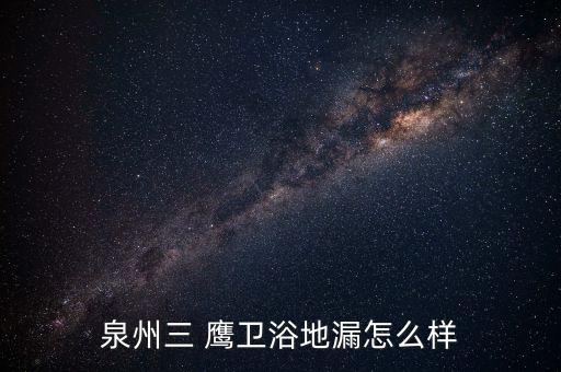 泉州三 鷹衛(wèi)浴地漏怎么樣