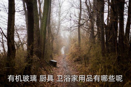 有機玻璃 廚具 衛(wèi)浴家用品有哪些呢