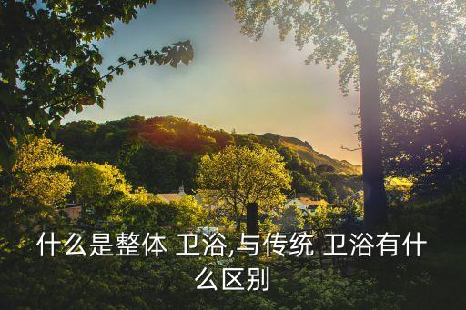 不用瓷磚集成衛(wèi)浴,整體衛(wèi)浴與傳統(tǒng)衛(wèi)浴之別