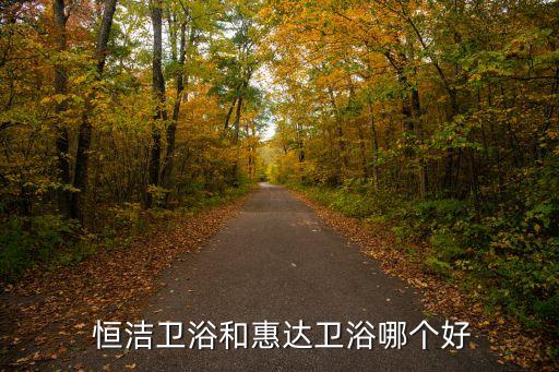  恒潔衛(wèi)浴和惠達(dá)衛(wèi)浴哪個(gè)好