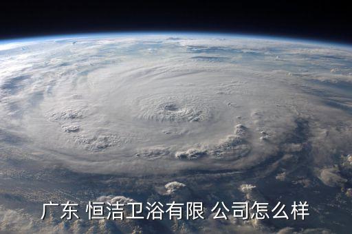 廣東 恒潔衛(wèi)浴有限 公司怎么樣