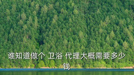 加盟代理衛(wèi)浴,如何做好衛(wèi)浴項目