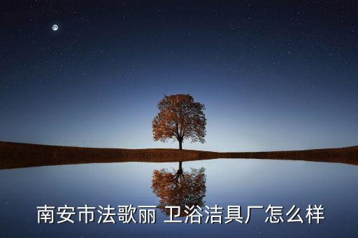  南安市法歌麗 衛(wèi)浴潔具廠怎么樣