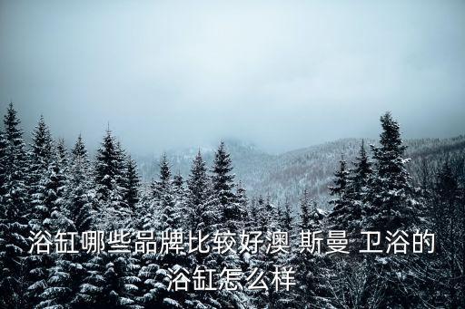 浴缸哪些品牌比較好澳 斯曼 衛(wèi)浴的浴缸怎么樣