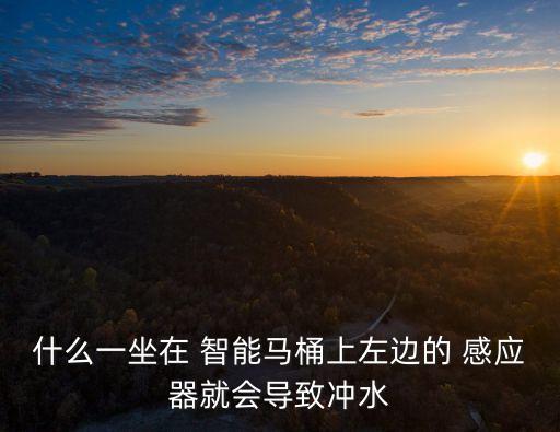 什么一坐在 智能馬桶上左邊的 感應器就會導致沖水