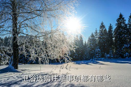  衛(wèi)浴選購注意事項(xiàng)都有哪些