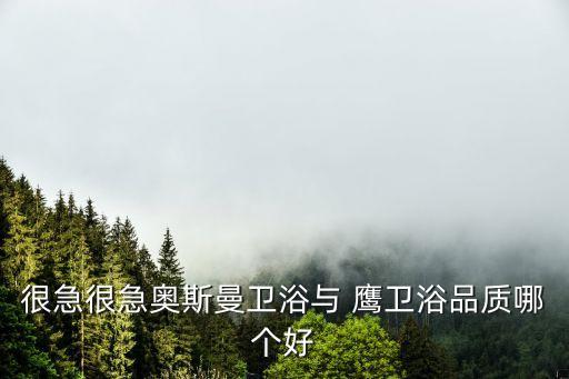 很急很急奧斯曼衛(wèi)浴與 鷹衛(wèi)浴品質(zhì)哪個好