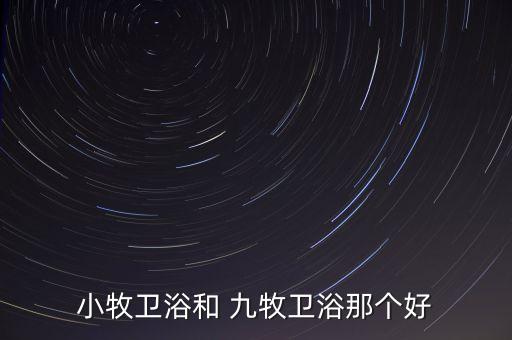 小牧衛(wèi)浴和 九牧衛(wèi)浴那個(gè)好