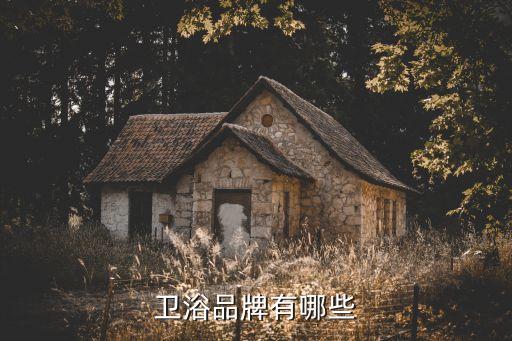 衛(wèi)浴品牌有哪些