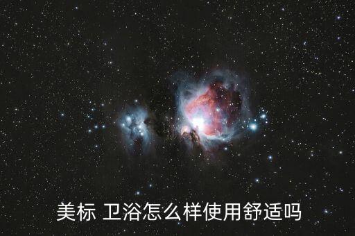  美標 衛(wèi)浴怎么樣使用舒適嗎