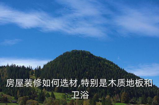 房屋裝修如何選材,特別是木質(zhì)地板和 衛(wèi)浴
