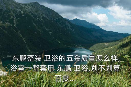 東鵬整裝 衛(wèi)浴的五金質(zhì)量怎么樣,浴室一整套用 東鵬 衛(wèi)浴,劃不劃算百度...