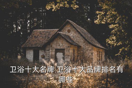  衛(wèi)浴十大名牌 衛(wèi)浴十大品牌排名有哪些
