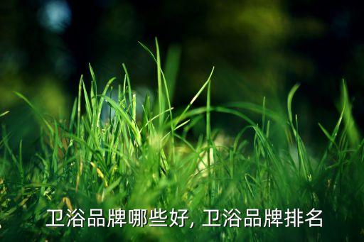  衛(wèi)浴品牌哪些好, 衛(wèi)浴品牌排名