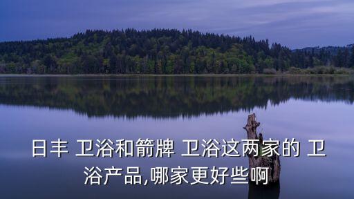日豐 衛(wèi)浴和箭牌 衛(wèi)浴這兩家的 衛(wèi)浴產(chǎn)品,哪家更好些啊