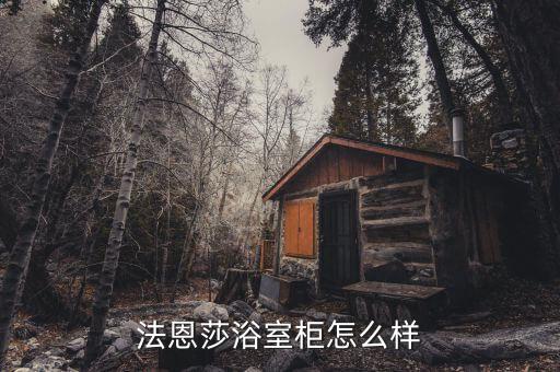 法恩莎浴室柜怎么樣