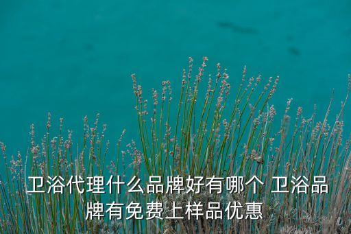 衛(wèi)浴大品牌招商加盟,加盟衛(wèi)浴要考察品牌綜合實(shí)力、加盟政策等