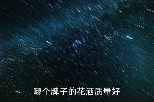 哪個牌子的花灑質量好