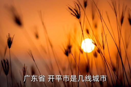 開平水暖衛(wèi)浴城,廣東開平屬于什么線城市?