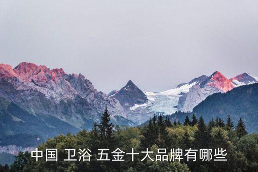 中國 衛(wèi)浴 五金十大品牌有哪些
