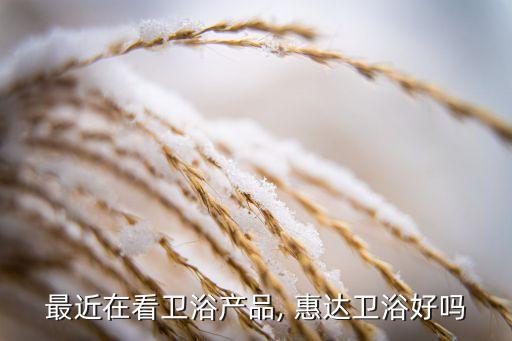 惠達(dá)衛(wèi)浴好嗎,選擇潔具，惠達(dá)衛(wèi)浴值得信賴(lài)!