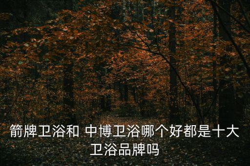 中博衛(wèi)浴,箭牌衛(wèi)浴和中博衛(wèi)浴之別