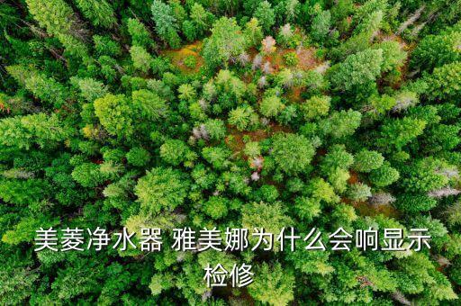  美菱凈水器 雅美娜為什么會(huì)響顯示檢修