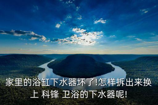 家里的浴缸下水器壞了!怎樣拆出來(lái)?yè)Q上 科鋒 衛(wèi)浴的下水器呢!