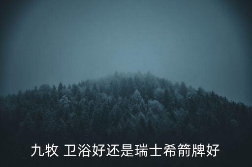 九牧 衛(wèi)浴好還是瑞士希箭牌好