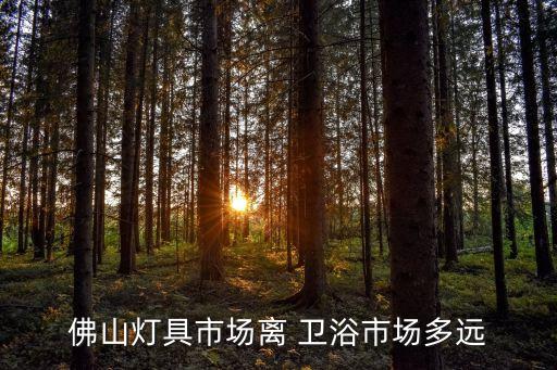 佛山燈具市場離 衛(wèi)浴市場多遠(yuǎn)