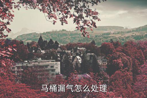  馬桶漏氣怎么處理
