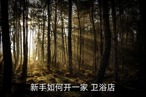 新手如何開一家 衛(wèi)浴店