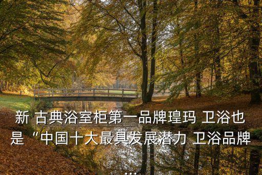 新 古典浴室柜第一品牌瑝瑪 衛(wèi)浴也是“中國十大最具發(fā)展?jié)摿?衛(wèi)浴品牌...