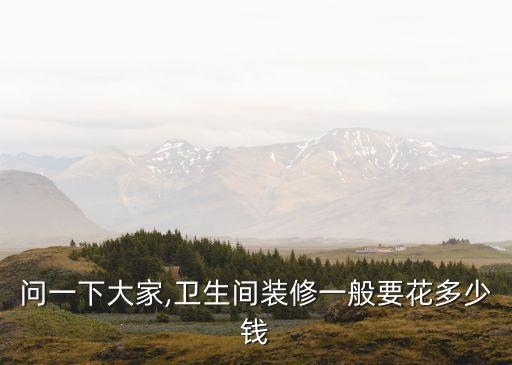 衛(wèi)浴花多少錢,衛(wèi)生間裝修預(yù)算不足業(yè)主常因預(yù)算超支