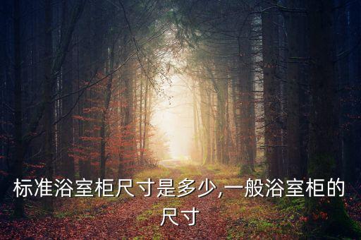 標(biāo)準(zhǔn)浴室柜尺寸是多少,一般浴室柜的尺寸