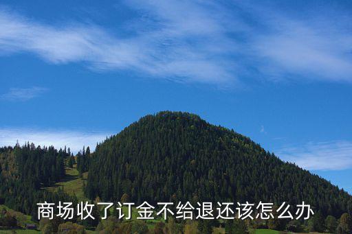商場收了訂金不給退還該怎么辦
