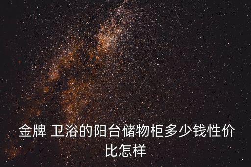  金牌 衛(wèi)浴的陽臺(tái)儲(chǔ)物柜多少錢性價(jià)比怎樣