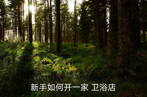 新手如何開一家 衛(wèi)浴店
