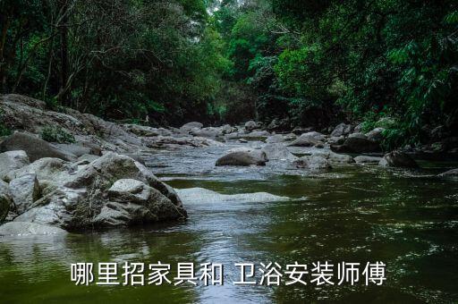哪里招家具和 衛(wèi)浴安裝師傅